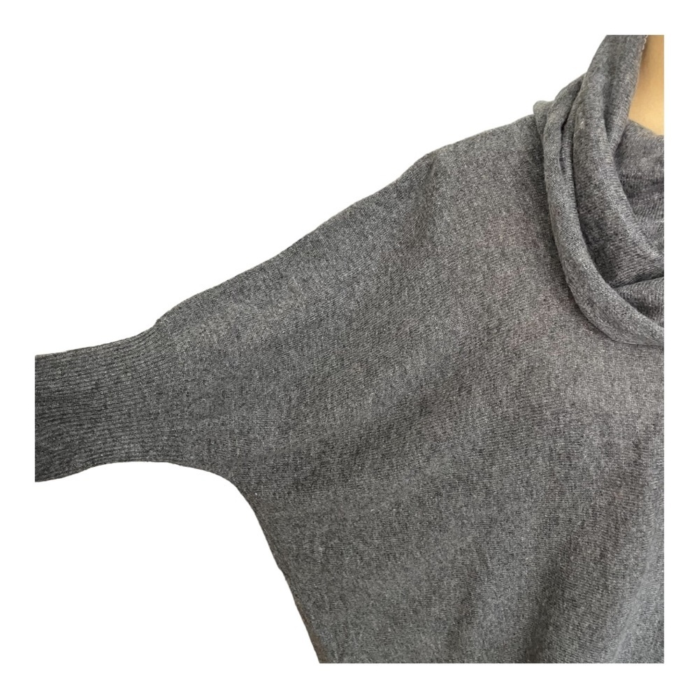 Eastside Westside oversized cowl neck gray sweater XS - Picture 3 of 11